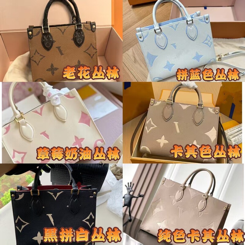 New European and American Fashion Women's Bags Original Genuine Leather Shoulder Crossbody Bag Printed Handbag Foreign Trade Supply Bag