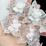 Белый трехмерный аксессуар ручной работы, стиль Лолита, DIY, детская одежда