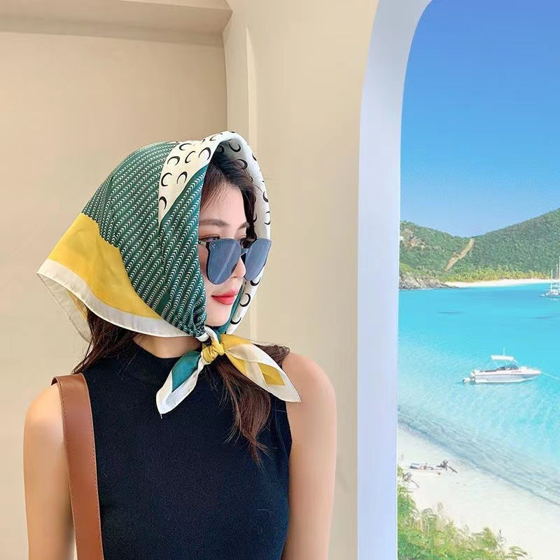 きれいなシルクタオル韓国insモデルはファッション春秋装飾スカーフに縛られて薄いマフラーを包んでいる|undefined