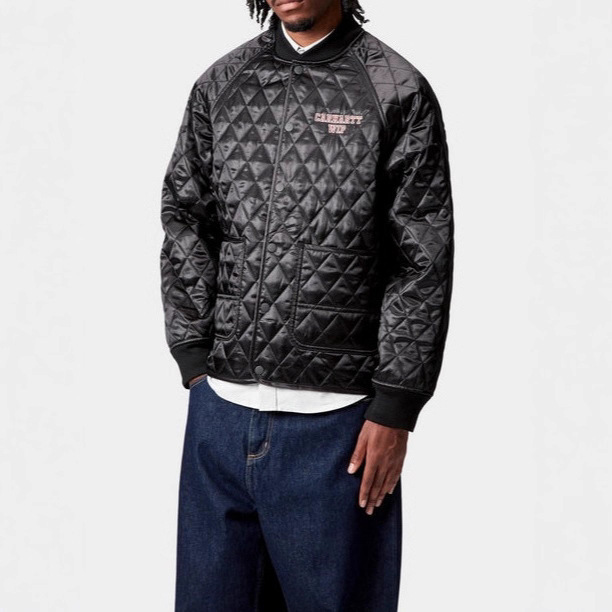 European and American Cross-Border Diamond-Shaped Pure Color Cotton Jacket Jacket Quilted Jacket Autumn and Winter Diamond-Shaped Lightweight Retro Loose Cotton Jacket