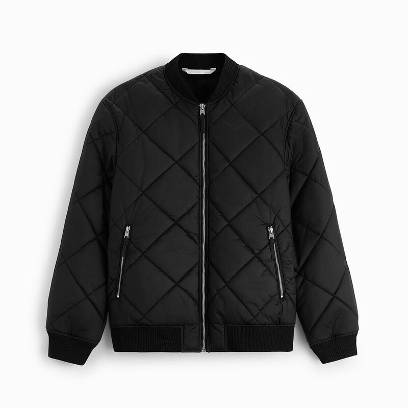 TAOP & ZA winter men's thin cotton-padded jacket Diamond Plaid quilted pilot jacket coat 4302306
