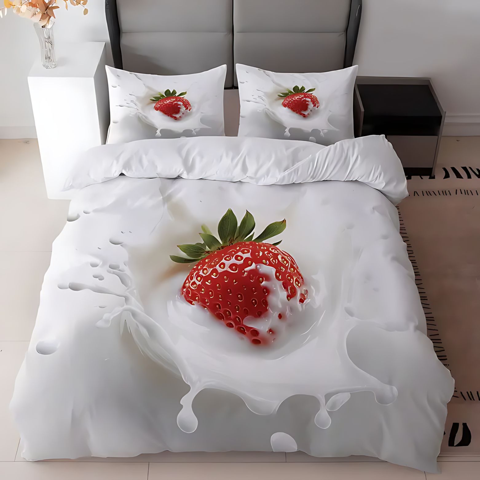 TEMU / JIT Colorful Fruit Series Pattern HD Impresión Digital Brilliant Sleeve Cover Kit