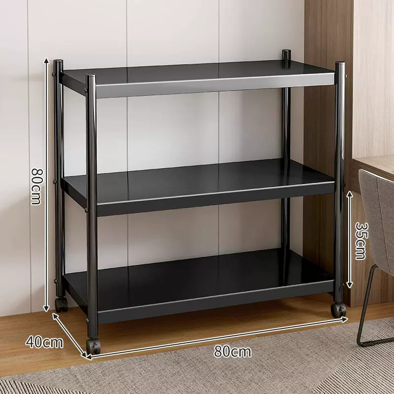 [블랙] 3단 길이 80cm 깊이 40cm 높이 80CM [3단 보드 모델]