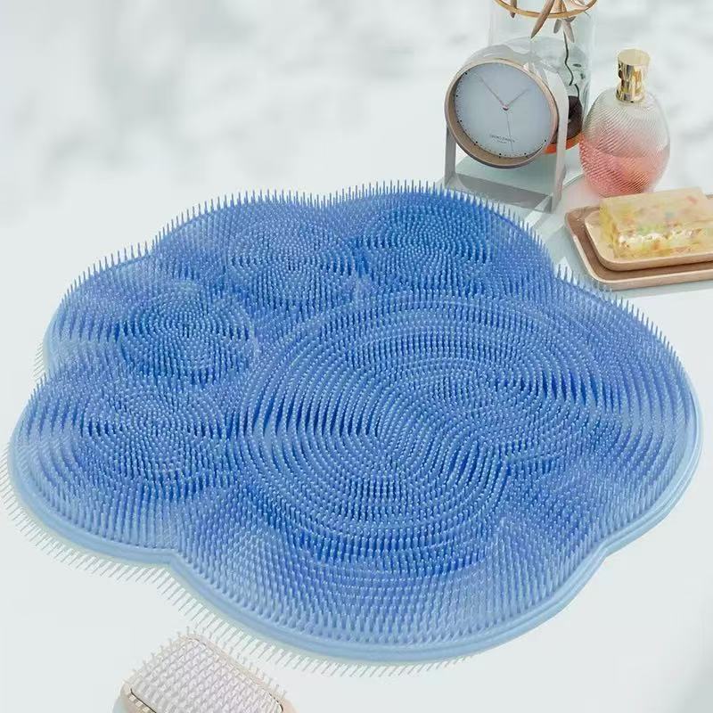 Lazy Person's Foot Scrubbing and Massage Mat, Home Bathroom Foot and Back Scrubbing Mat, Non-Slip Foot Washing Mat