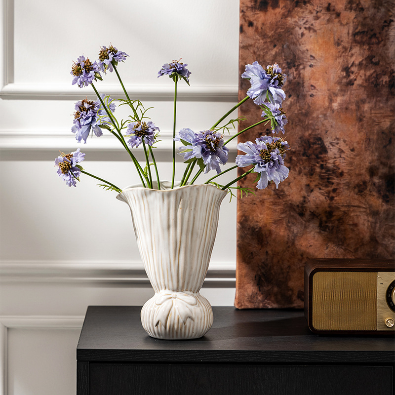 Nordic Ceramic Vase Table Decoration Home Simple Modern Creative Living Room Flower Pot Decoration Plant Dried Flowers Water Cultivation