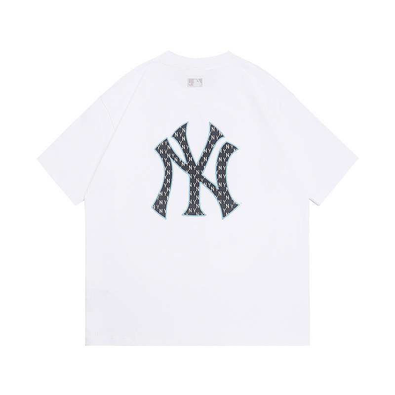 高バージョン.MLB 男女カップル老眼ビッグロゴスポーツカジュアルファッション 25 春の新作半袖 T シャツ|undefined