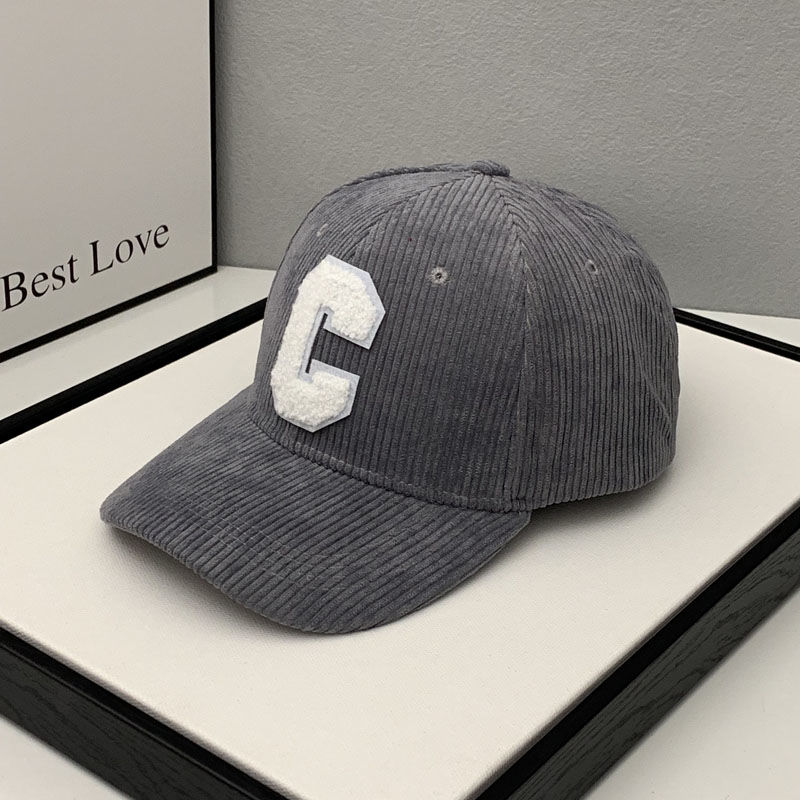 Mode Cord Baseball Kappe Damen Buchstabe C Snapback Hut Frauen Einkaufen Dress Up Einstellbare Casual Caps Hip Hop Hüte – Detail 16