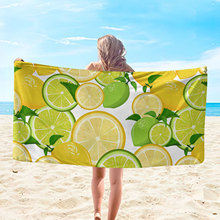 跨境专供3D数码印花超细纤维方形沙滩巾毛巾料方巾多款式系列一件