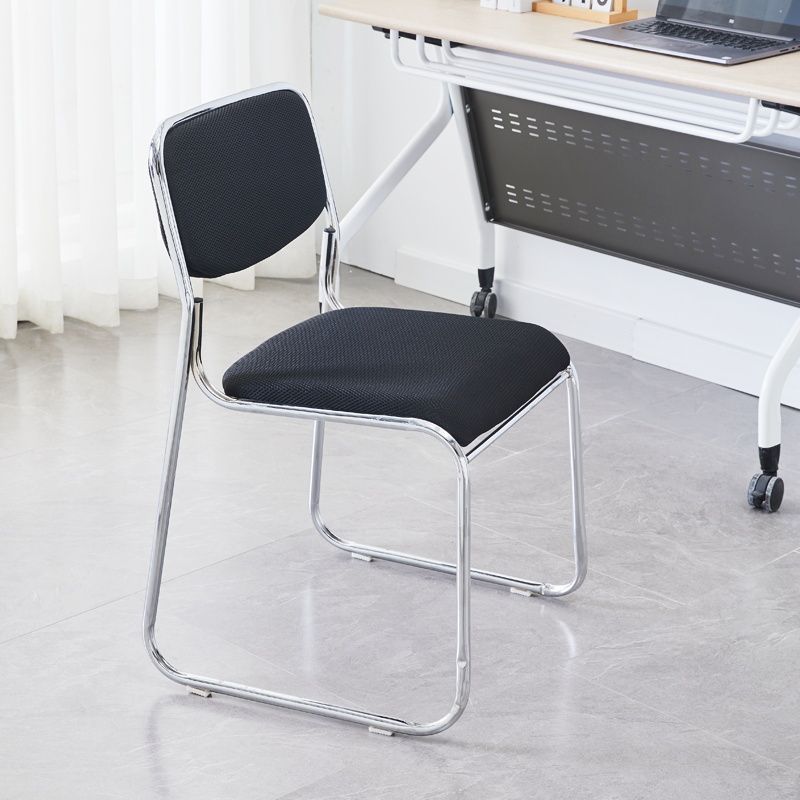 Office Training Conference Chair Stackable Negotiation Chair Staff Dining Chair Dormitory Home Steel Foot Mesh Metal Chair
