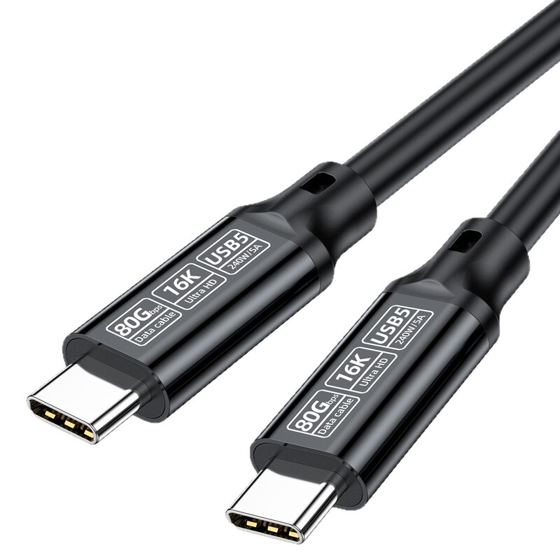 USB5 データケーブル 80Gbps、Thunderbolt 5usb4 高速ケーブル type-ctoc16k スクリーン投影ケーブル 240W5A と互換性あり|undefined