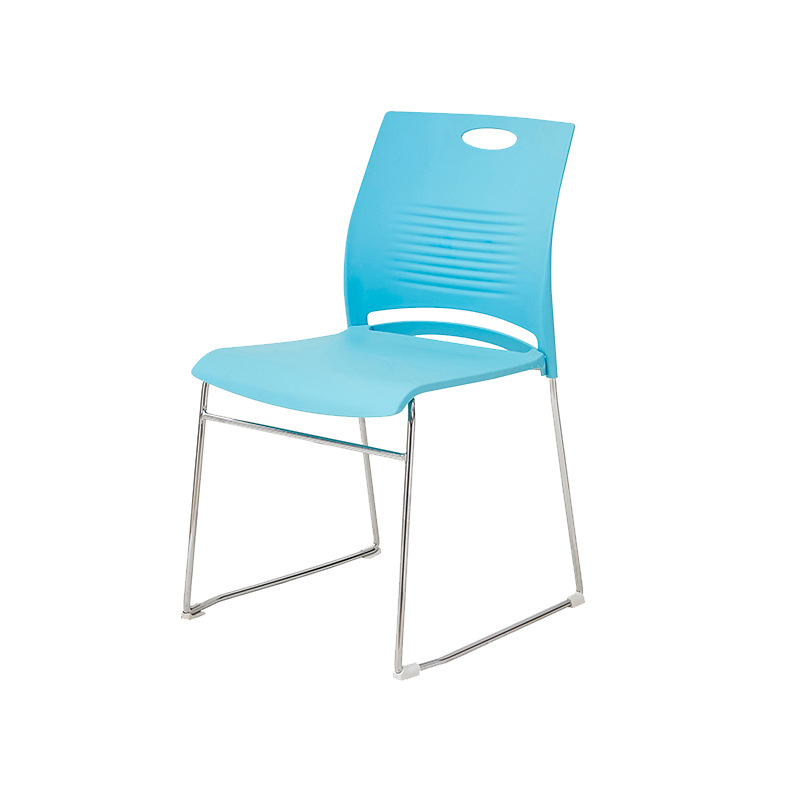 Fábrica simple silla de plástico de acero sólido personal de oficina reunión silla entrenamiento galvanoplastia computadora simple Silla de noticias image 11