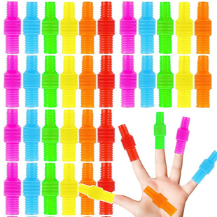 Q Version Colorful Stretch Tube Pop Tube Educational Sensory Toy Vent Mini Telescopic Tube Decompression Toy