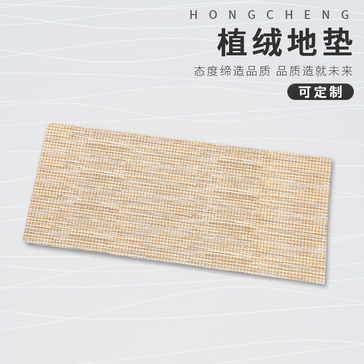 现代橡胶防水浴室防滑植绒地板垫定制可水洗进门卧室客厅厨房地毯