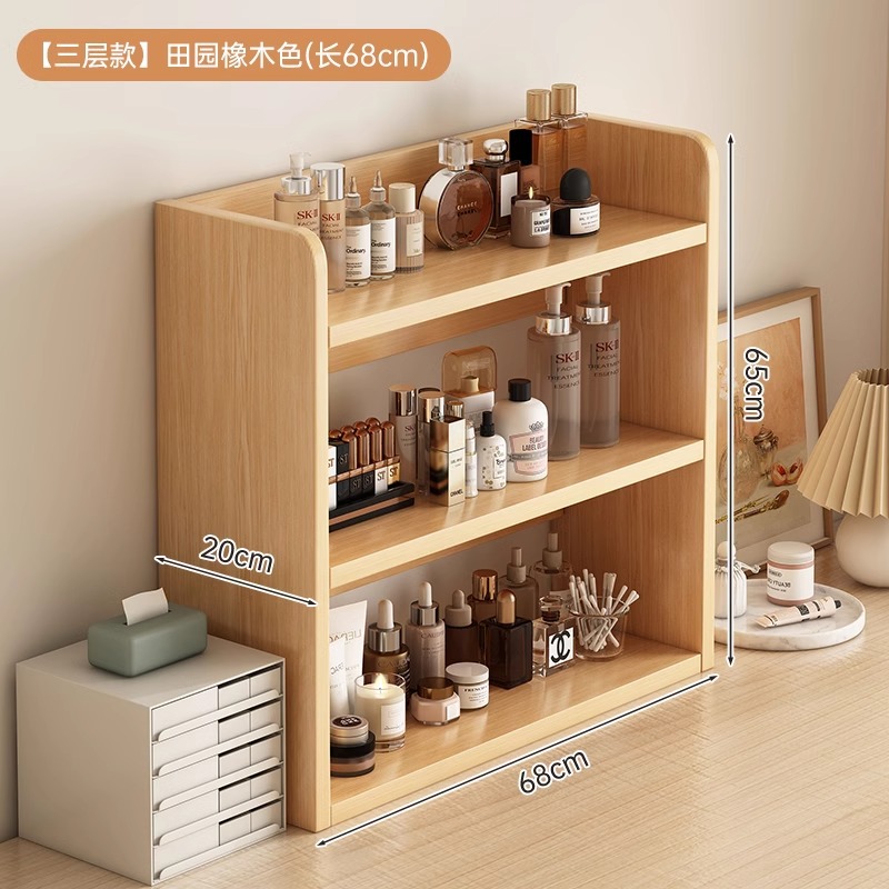 Estante de estudiantes estante de piso pequeño estante combinado estante de almacenamiento cosmético doméstico estante de almacenamiento estante de exhibición en la mesa