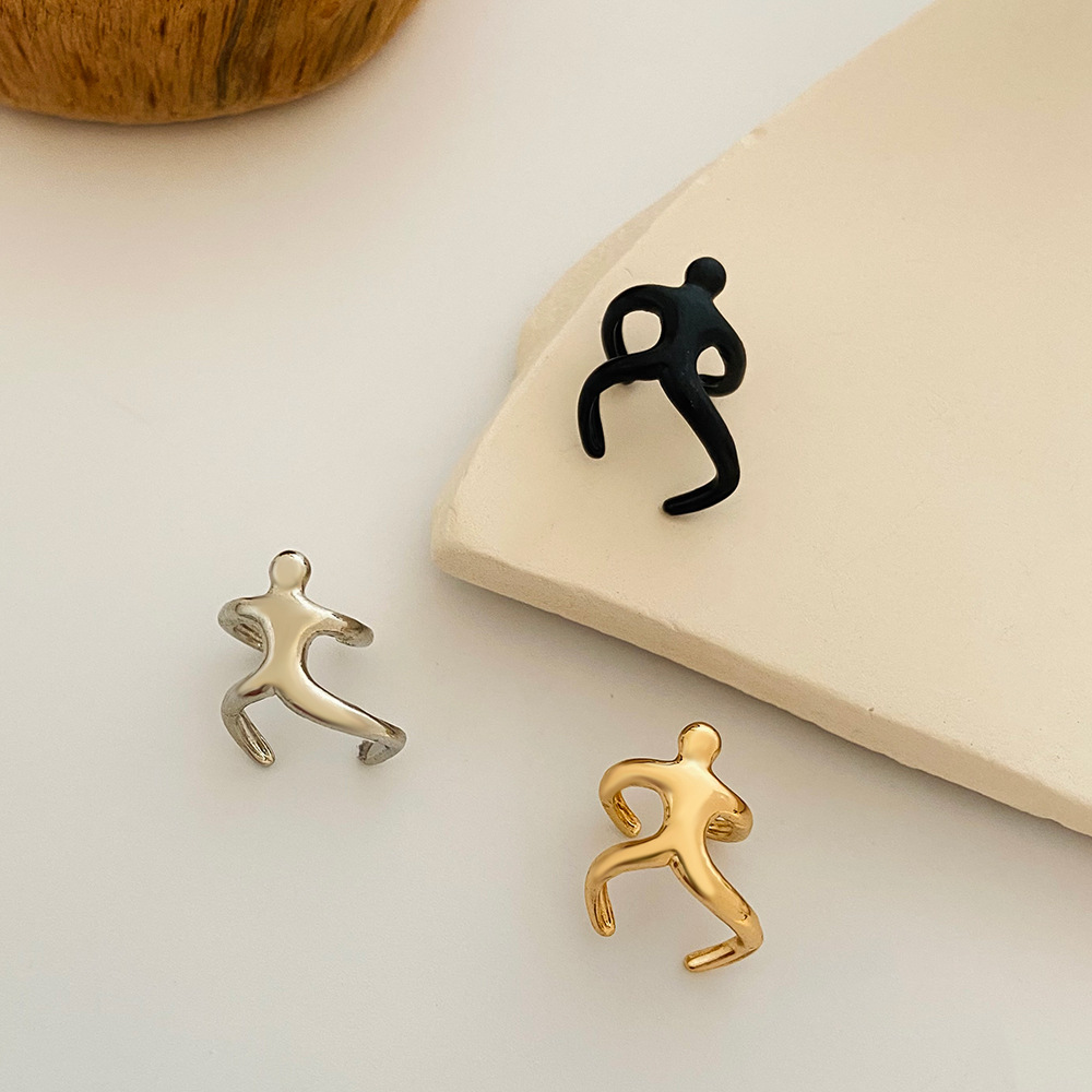 No Inlaid Inlay Material Earrings Classification Wholesale Jewelry Simple Style Cartoon Character Alloy No Inlaid Earrings