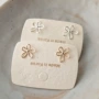 日常小众小巧镂空耳钉