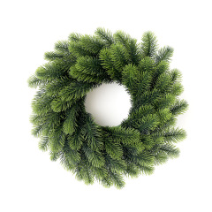 国境を越えた新しいクリスマスリース30CM人工PEプラスチック装飾品ドア掛けウィンドウ飾りアマゾン