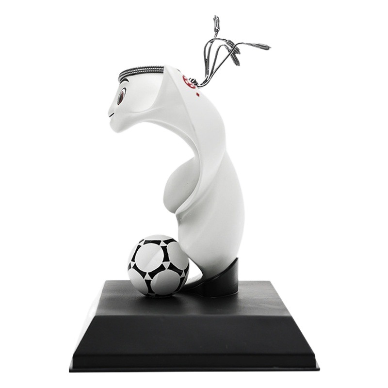2022 Qatar World Football Cup mascot hand-made decoration 3D doll children's commemorative scenery official genuine