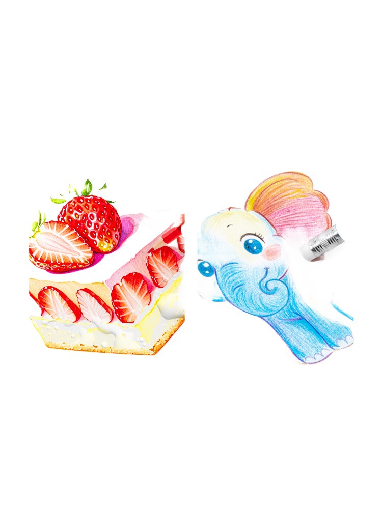 Lápices de color Touchmark estudiantes de primaria 48 colores lápiz de color aceitoso lápiz borrable estudiantes dibujan elementos de arte