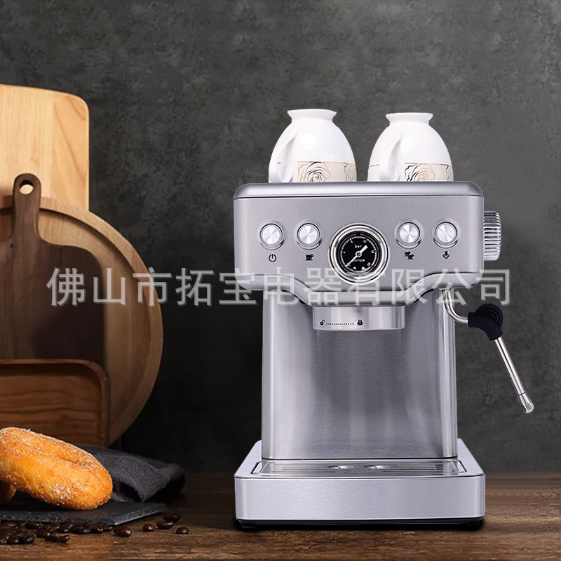 Coffelady Italiano de acero inoxidable máquina de café espresso presión de la bomba de la máquina de espuma de leche hogar 20bar presión