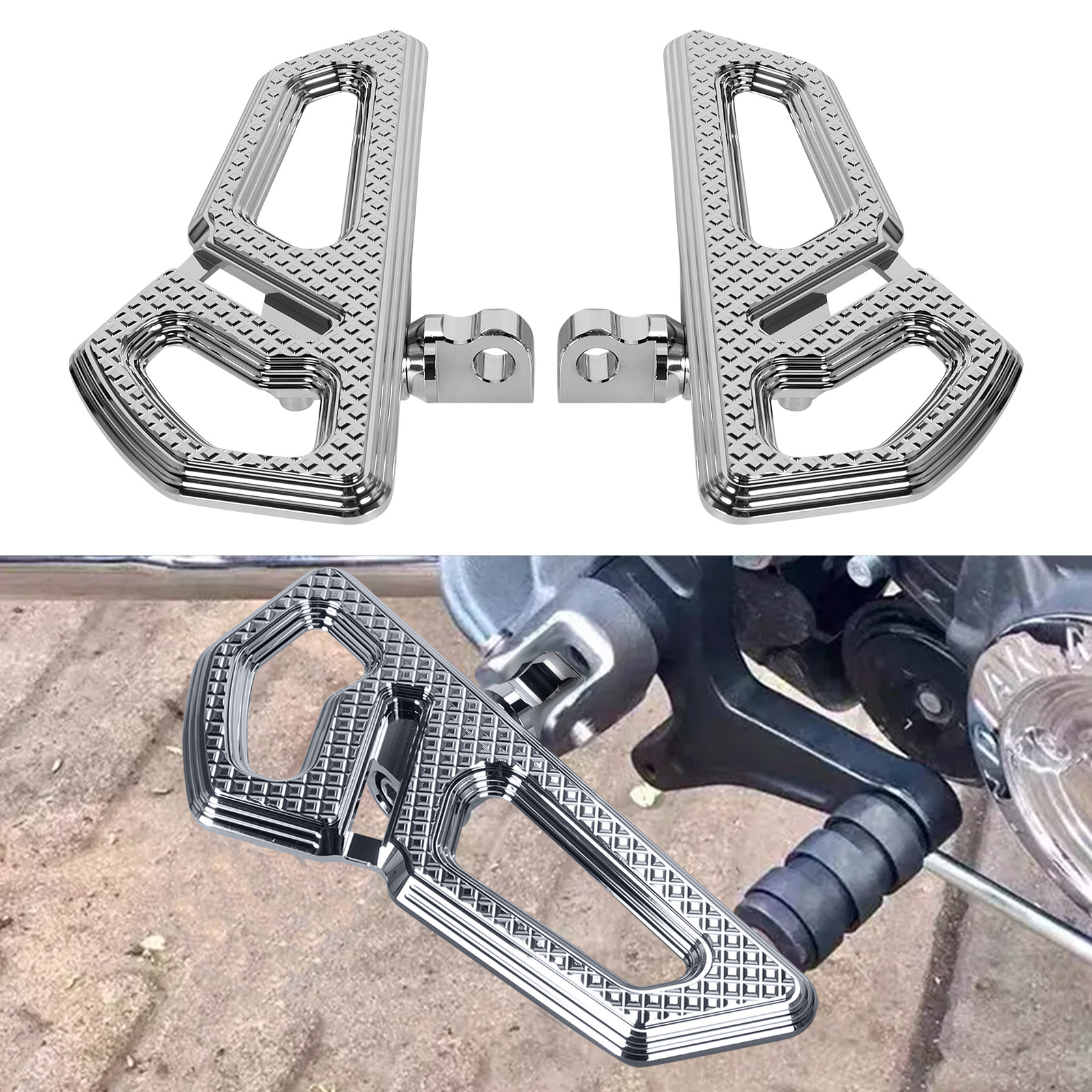 Motorcycle Accessories Suitable for Harley Universal Models Modified Small Pedals Imperial Knight Rear Pedals Passenger Pedals