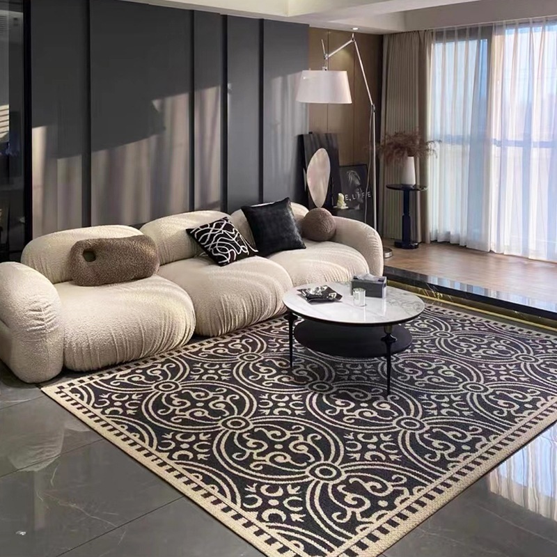 跨境圈絨地毯客廳耐髒易打理沙發茶几墊家用書房臥室床邊毯可批發