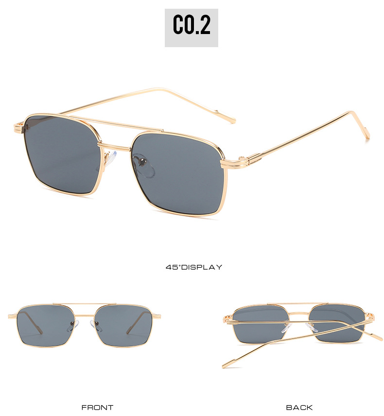 45g Weight Full Frame Glasses Structure Sunglasses Classification Ac, UV400 Protection Lens Material Square Glasses Style Travel, Daily Occasion Gradient Color, Solid Color Pattern All Seasons Season Unisex Gender Casual, Simple Style Style Grey, Black Color Casual Simple Style Gradient Color Solid Color Ac UV400 Protection Square Full Frame Women's Sunglasses 6