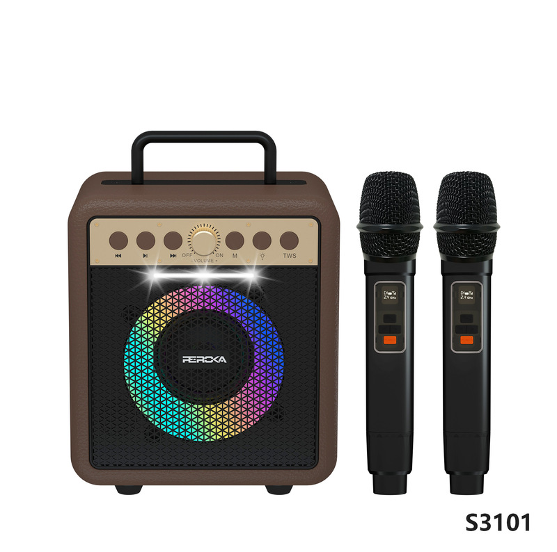 电商爆款 S3101蓝牙音箱高端复古皮革高颜值桌面重低音炮音响工厂|undefined