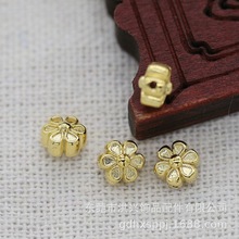DIY��Ʒ���͵��ͭ�����ɫ6MM���»��������Ʒ�������B2031