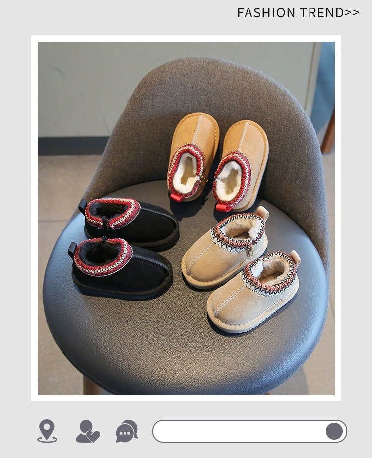 Chaussures d'hiver 2025 pour bébés et enfants de 1 à 4 ans : bottes chaudes et épaisses pour filles et garçons._voghion.com