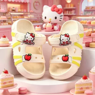 Сандалии для девочек Hello Kitty мягкая нескользящая подошва