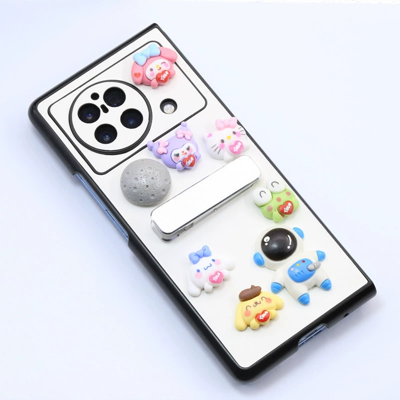 Sanrio, кремовые аксессуары, аксессуар, чехол для телефона, украшения, DIY