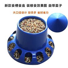 鸽子食槽自动喂食器信鸽下料器信赛鸽用品鸽子笼防撒食盒料桶料槽