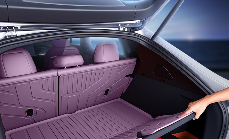 Suitable for the AITO M6 pure electric version, TPE trunk mat, 26 models, Huawei car interior modification accessories, floor mat supplies