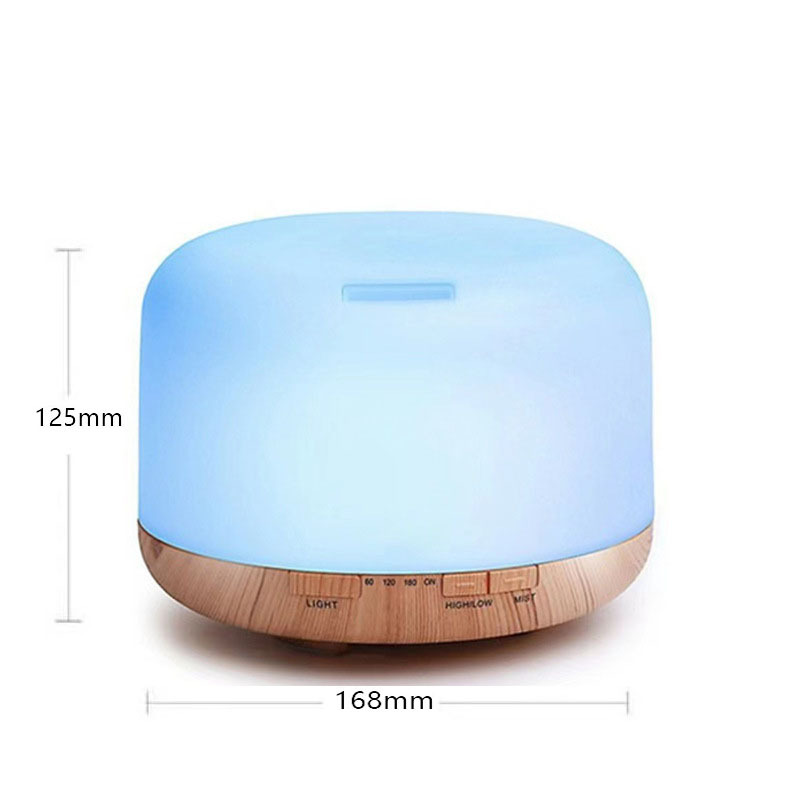 No impreso 500ml humidificador ultrasónico dormitorio colorido aerosol lámpara hogar mudo USB humidificador escritorio aromaterapia máquina