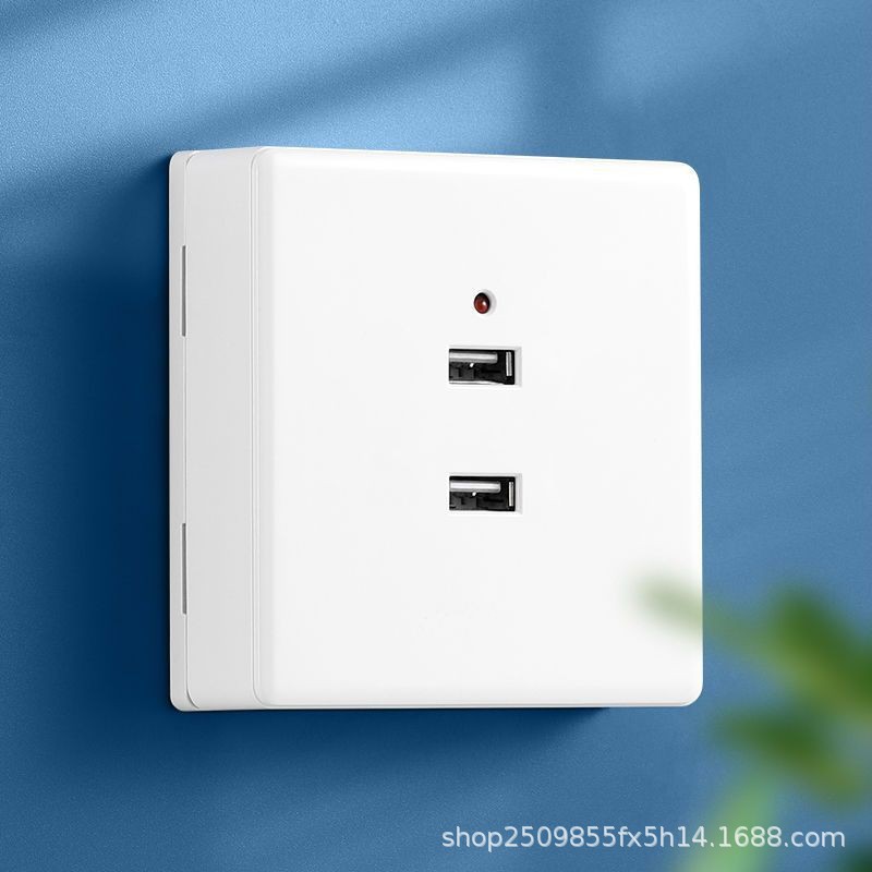 86 type USB socket panel light installation two -hole four -hole USB charging socket 220V low voltage 36V to 5V