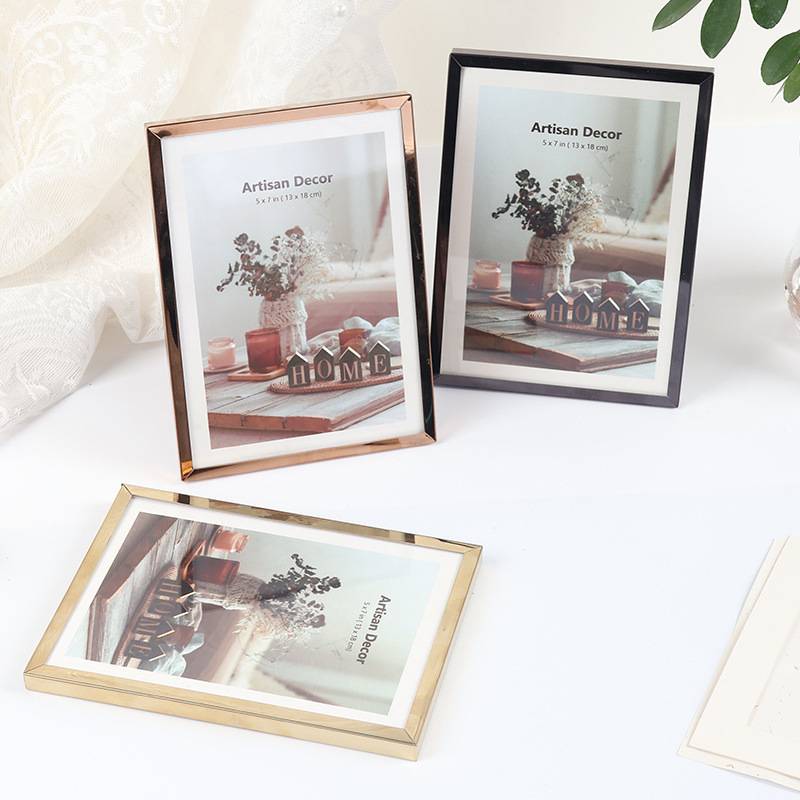Stainless Steel Photo Frame, Family-Style Display Frame, Decorative Frame, Advertising Display Poster, Metal Picture Frame Wholesale, Living Room Decoration