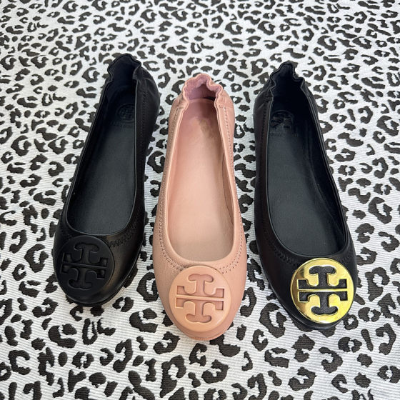 High Version 2025 Spring Genuine Leather Comfortable Ballet Soft-Soled Flats Shoes Egg Roll Shoes for Women to Go Out Daily