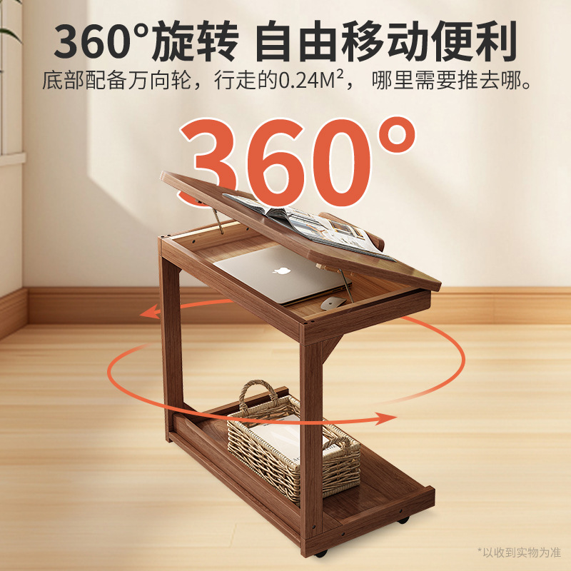 Mesita de noche, dormitorio doméstico, madera maciza extraíble 2025, nueva creatividad en lugar de un lado pequeño, estante de cabecera