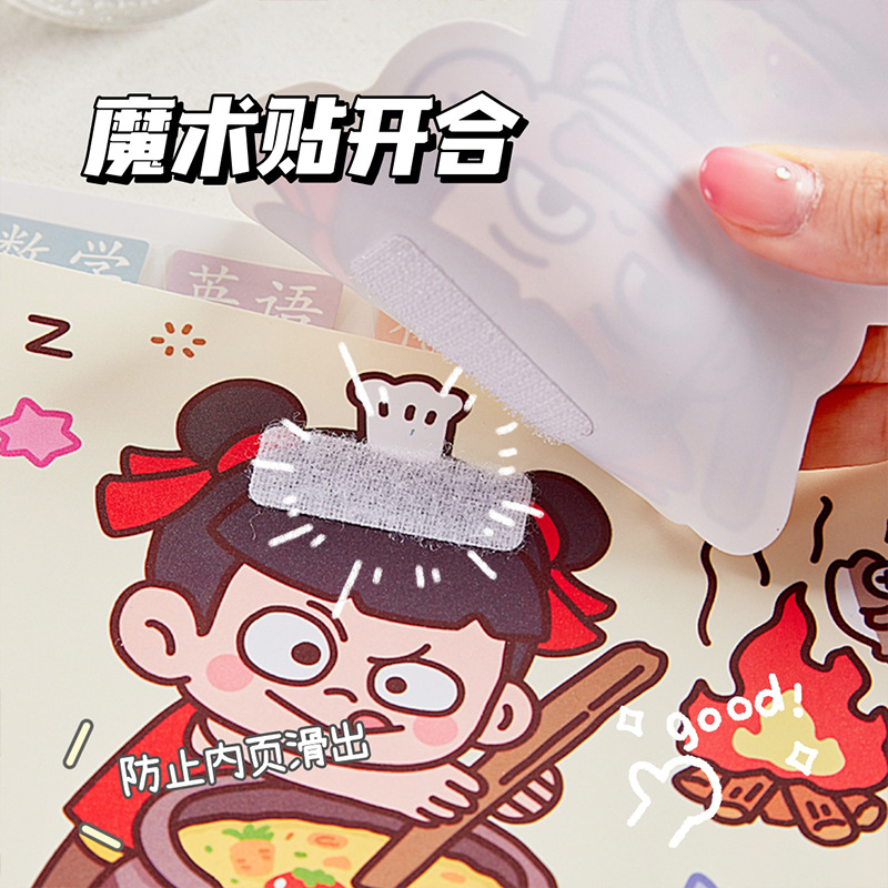 Nezha pequeña bolsa de órgano traviesa bolsa de archivo de almacenamiento para estudiantes de secundaria