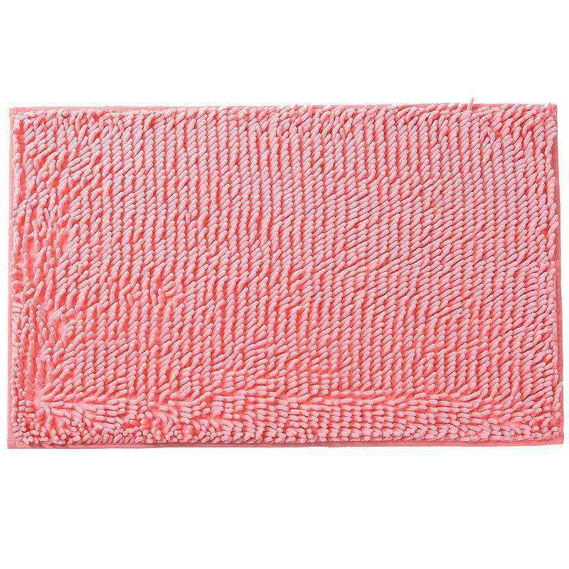 Alfombra de baño de chenille antideslizante absorbente de secado rápido resistente a manchas