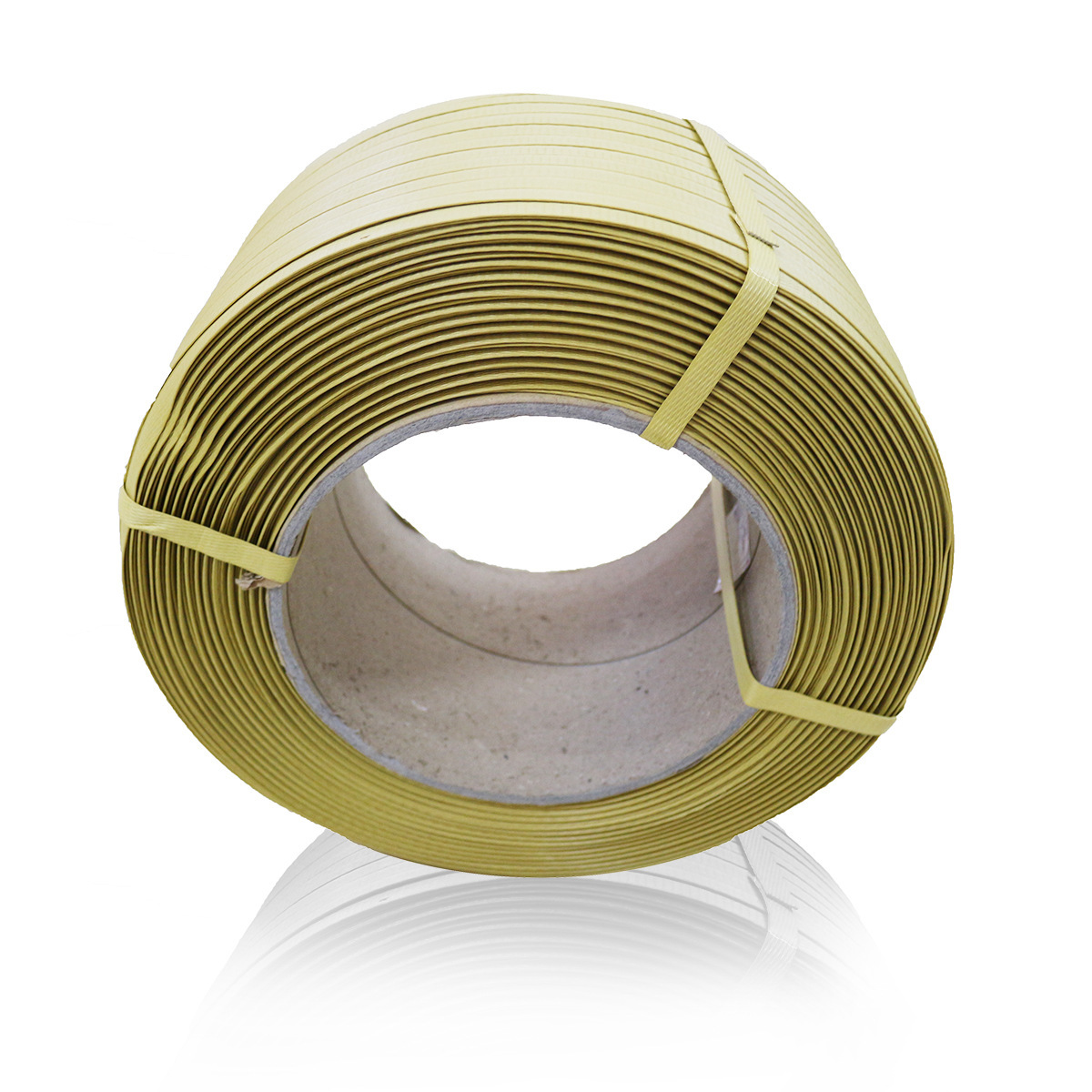 环保全塑PP10KG机用打包带手工打包带12mm黄色塑料包装纸箱捆绑带