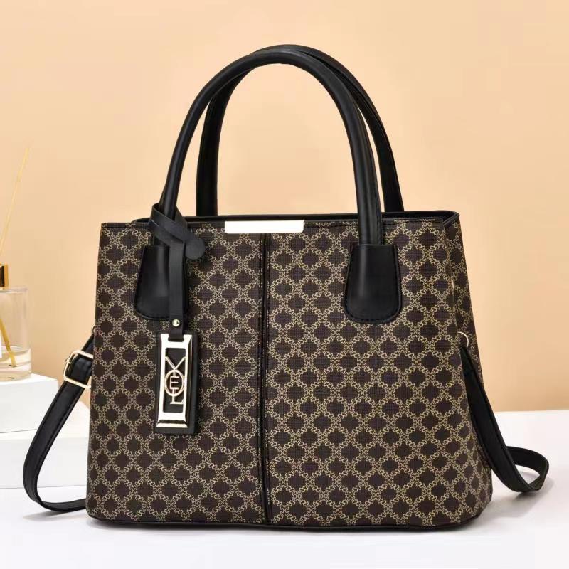 Women's Large Autumn Pu Leather Vintage Style Tote Bag display picture 4