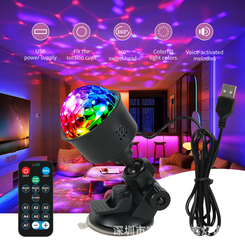 [2개 팩] 검정색 [리모컨 모델] 1.5m개의 긴 USB 케이블이 함께 제공됩니다.