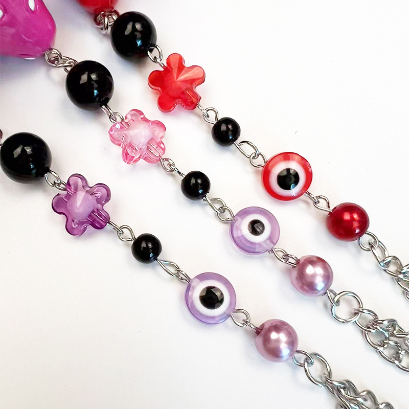 Fashion Mushroom Synthetic Resin Alloy Plating Bag Pendant Keychain