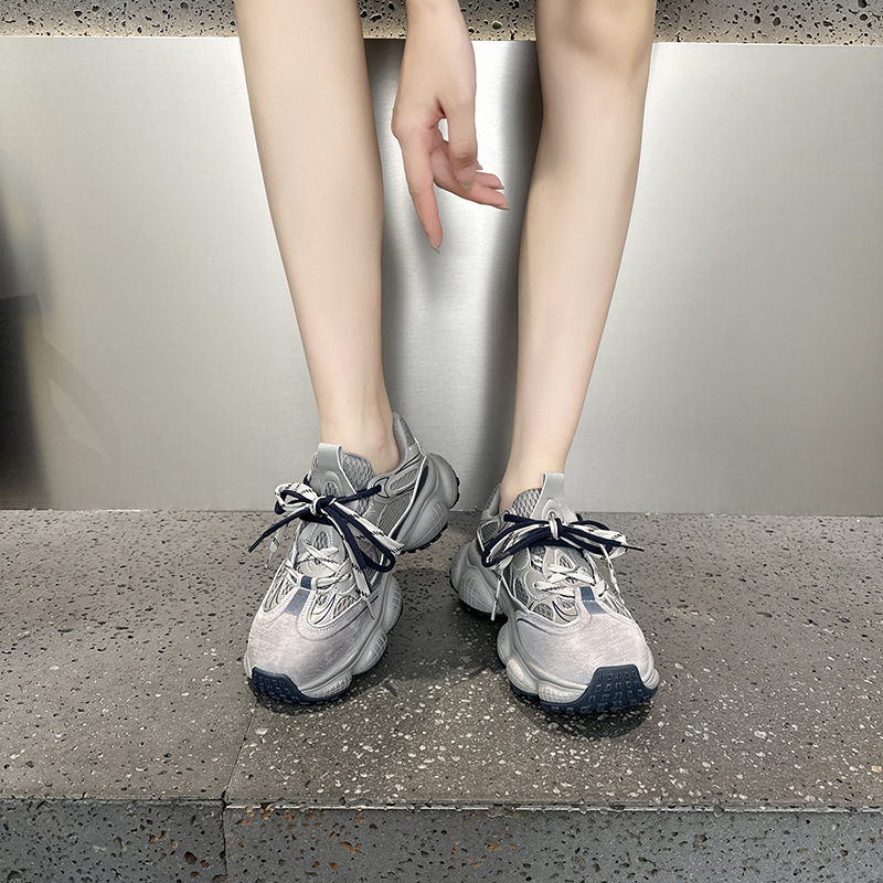 2025秋季新款厚底增高老爹鞋女百搭休闲轻便运动鞋潮女|undefined