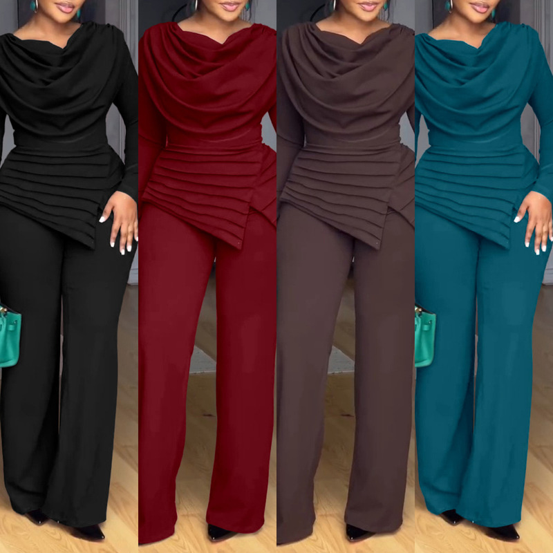 2025 Spring Sweet Style Fresh and Sweet Women's Fashion Straight-Leg Pants Long-Sleeve Women's Jumpsuit Slimming and Versatile 2025 Spring Sweet Style Fresh and Sweet Women's Fashion Straight-Leg Pants Long-Sleeve Women's Jumpsuit Slimming and Versatile