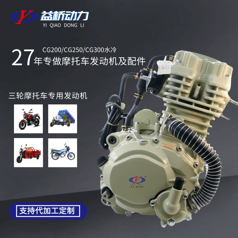Мотоциклетный двигатель сборка CG125 CG200 цунами двигатель для трициклов