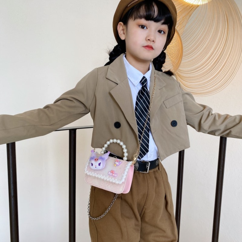 Niños pequeños bolsos de moda de moda de viento cruzado Coolmi chicas princesas de dibujos animados tendencia padres-hijos mochila