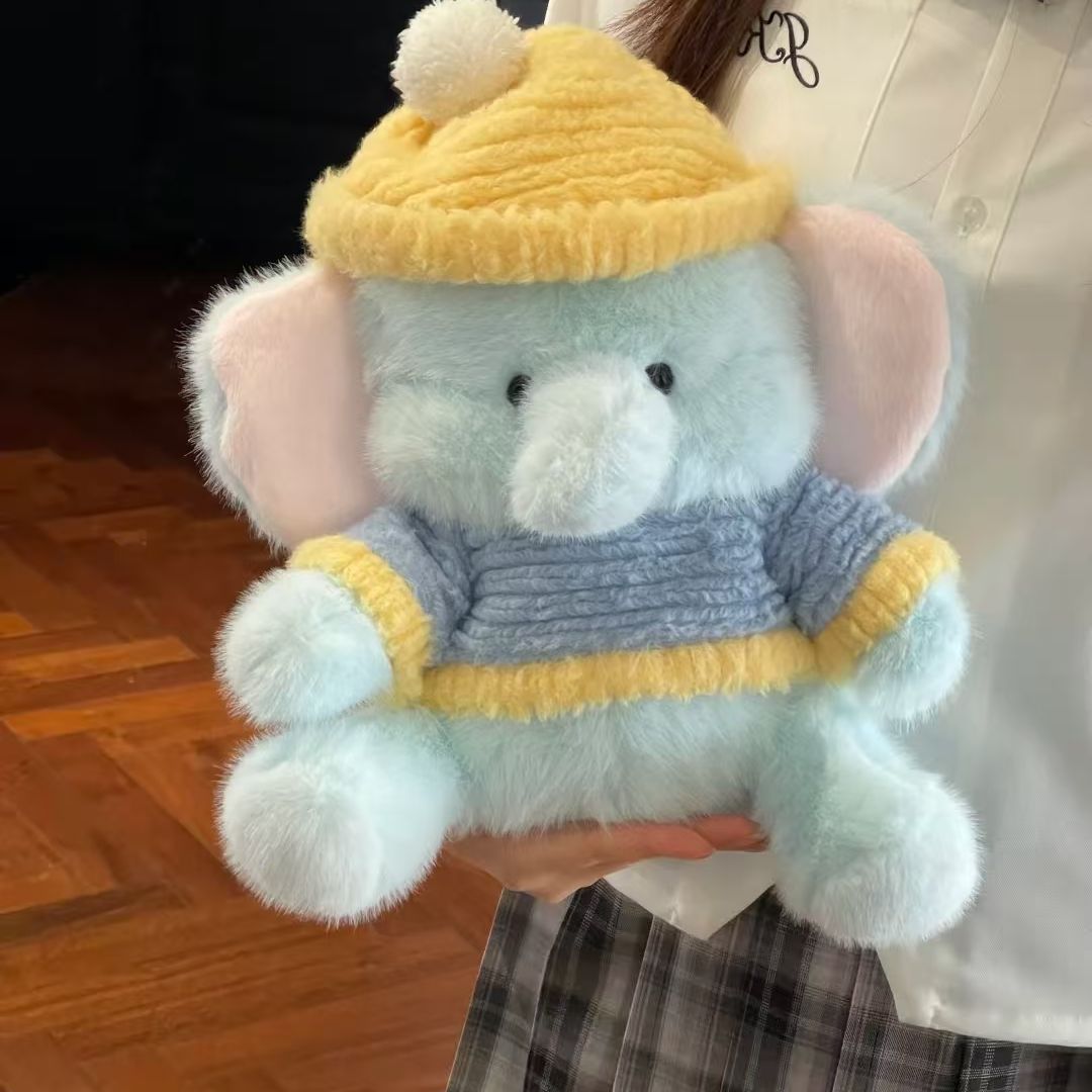 跨境小象塔塔毛绒玩具可爱玩偶公仔超软娃娃睡觉抱枕女生生日礼物